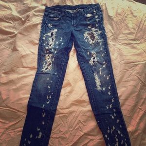Bebe distressed jean